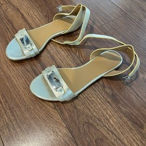 Sparkly gold silver Marc Jacobs Sandals In Brand New Never Worn Condition